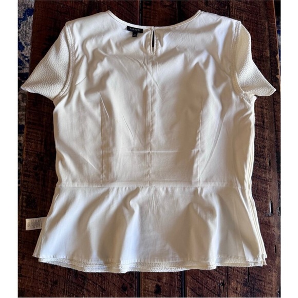 Talbots ivory color short sleeve top size 10 - Picture 14 of 16